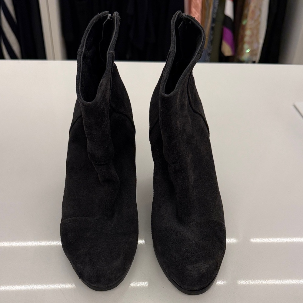 rag & bone Black Suede Ankle Booties